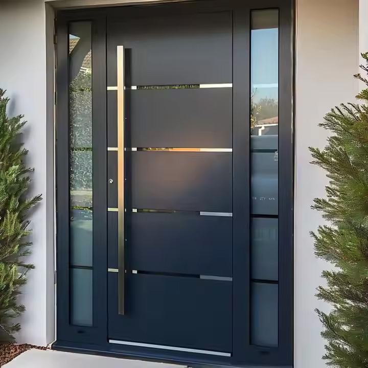 Aluminum Front Entry Anti Theft Exterior Security Doors