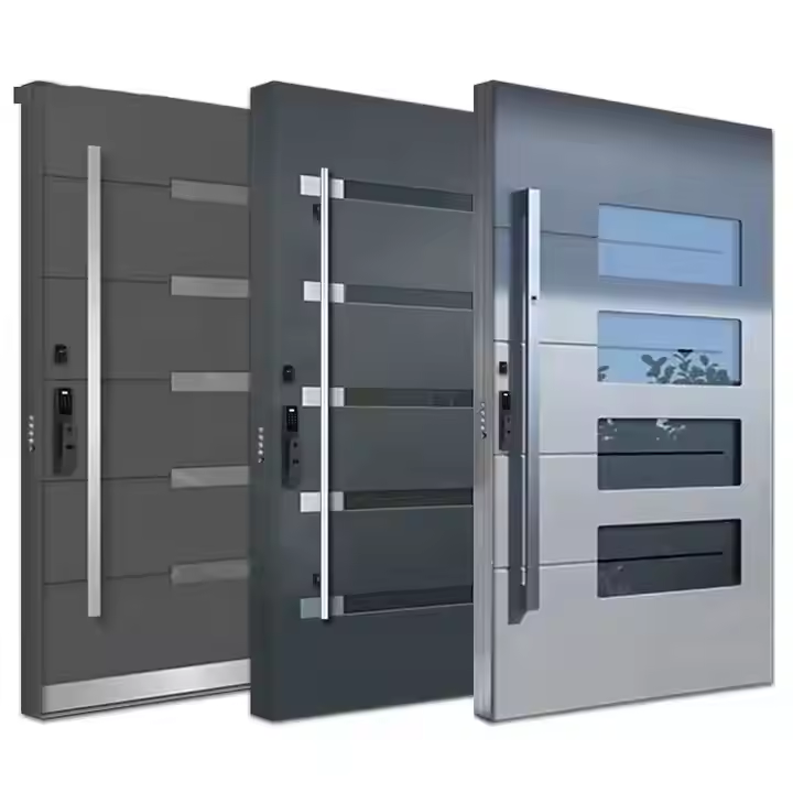 Aluminum Front Entry Anti Theft Exterior Security Doors